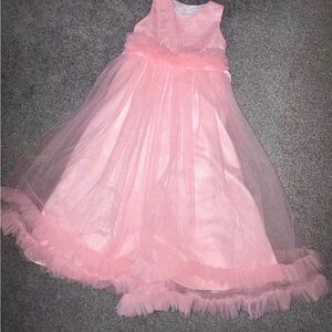 Pink Long Girls Formal Dress size 120.